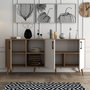 Hanah Home Exxen - 1624 Consola Roble y Blanco